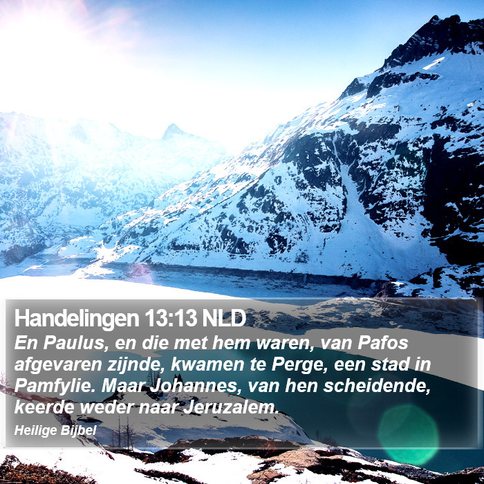 Handelingen 13:13 NLD Bible Study