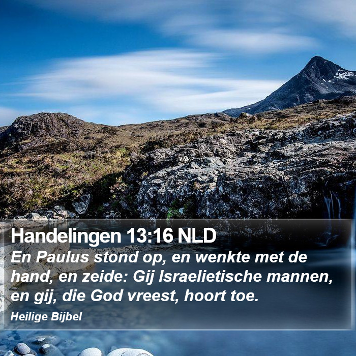 Handelingen 13:16 NLD Bible Study