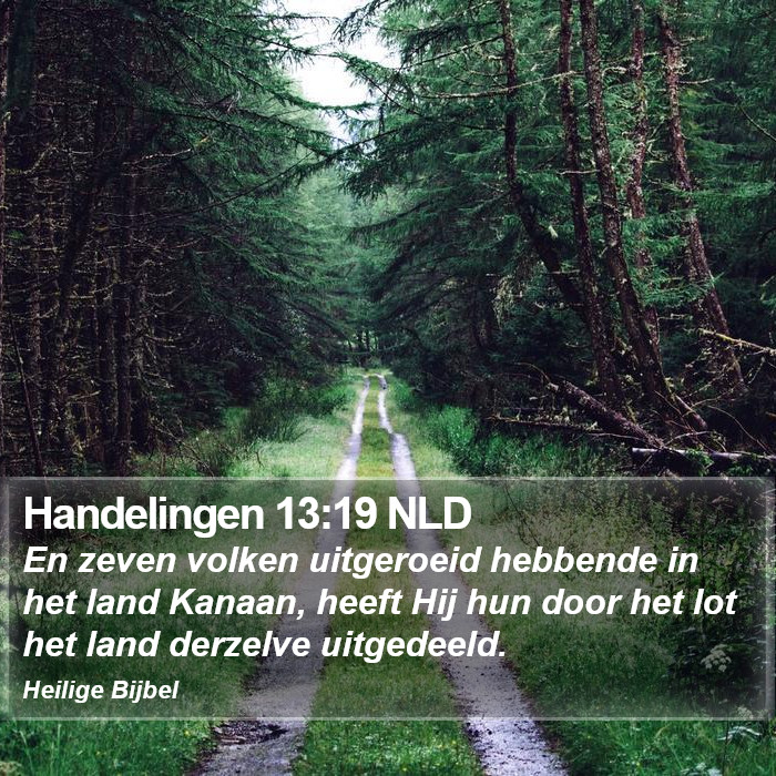 Handelingen 13:19 NLD Bible Study