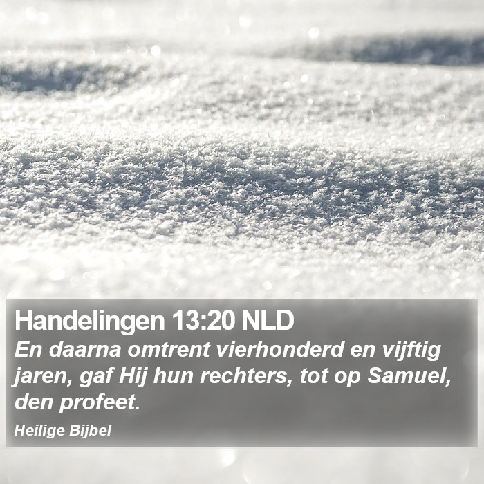 Handelingen 13:20 NLD Bible Study