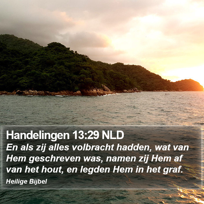 Handelingen 13:29 NLD Bible Study