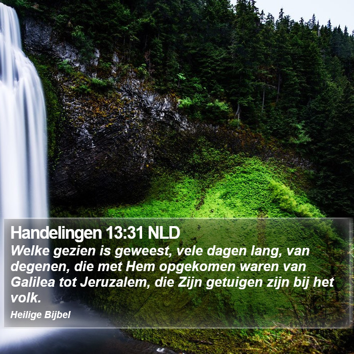 Handelingen 13:31 NLD Bible Study