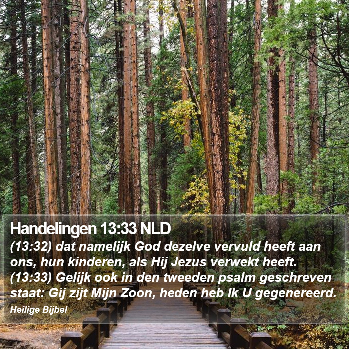 Handelingen 13:33 NLD Bible Study