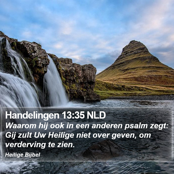 Handelingen 13:35 NLD Bible Study