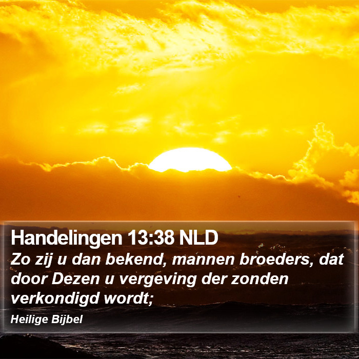 Handelingen 13:38 NLD Bible Study