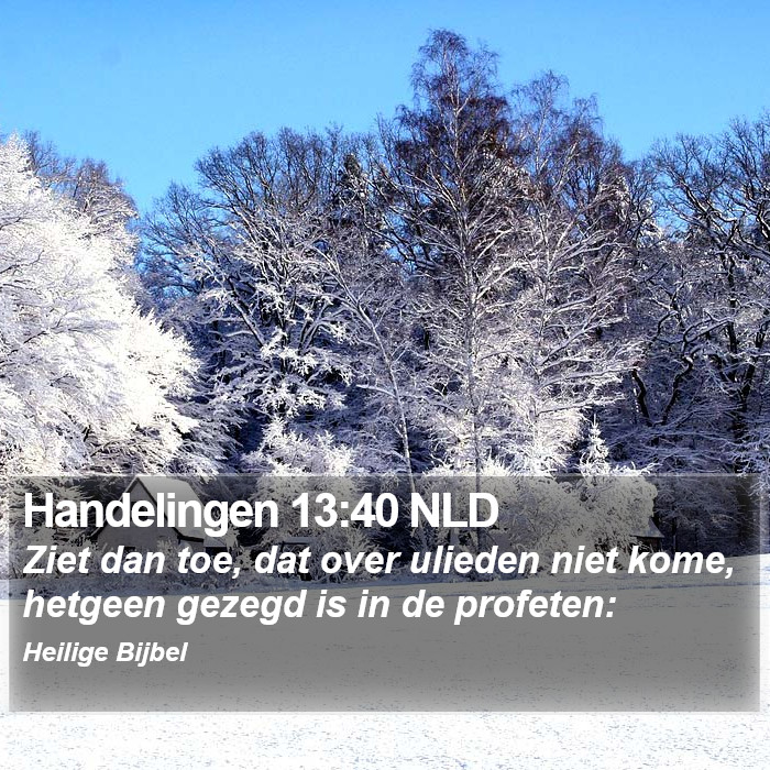 Handelingen 13:40 NLD Bible Study