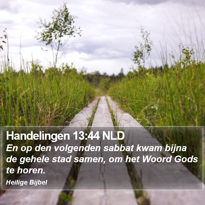 Handelingen 13:44 NLD Bible Study