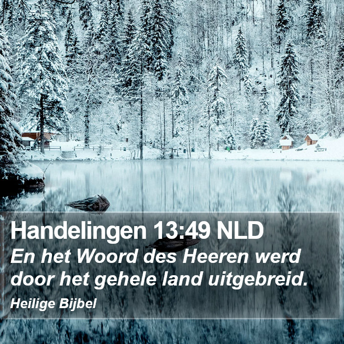 Handelingen 13:49 NLD Bible Study