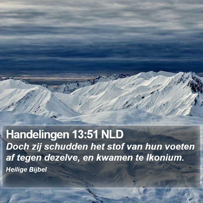 Handelingen 13:51 NLD Bible Study