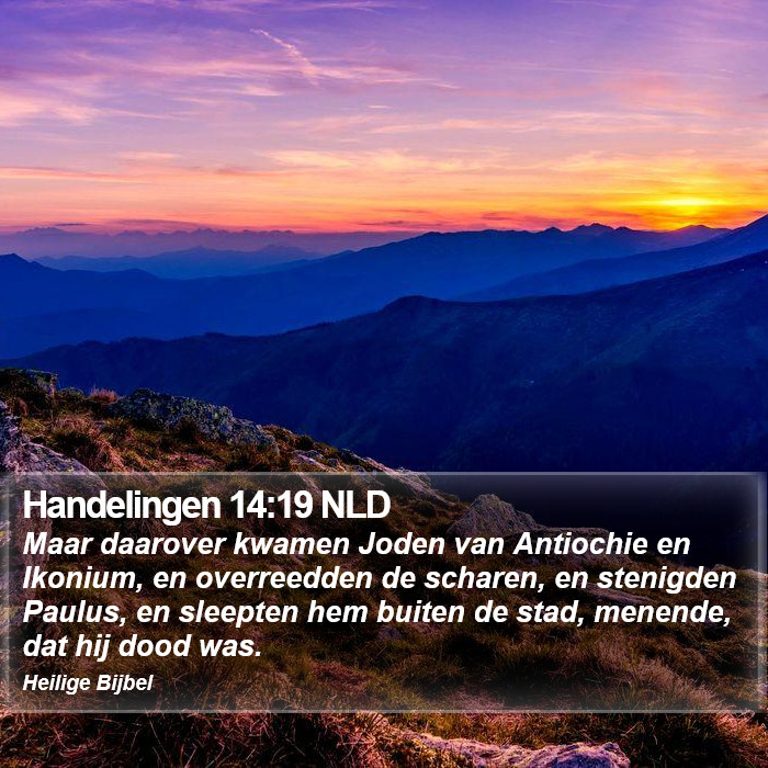 Handelingen 14:19 NLD Bible Study