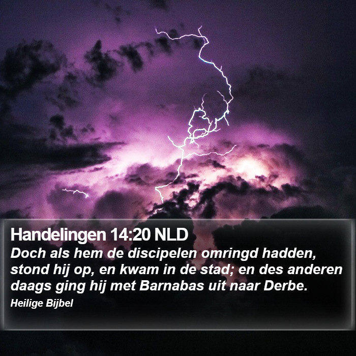 Handelingen 14:20 NLD Bible Study