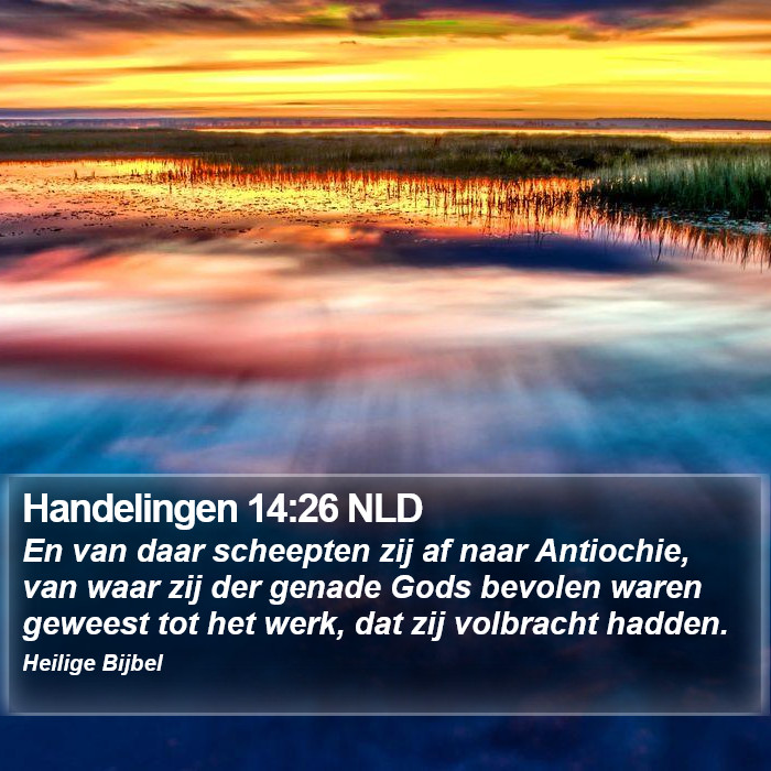 Handelingen 14:26 NLD Bible Study