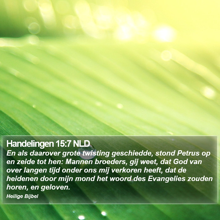 Handelingen 15:7 NLD Bible Study