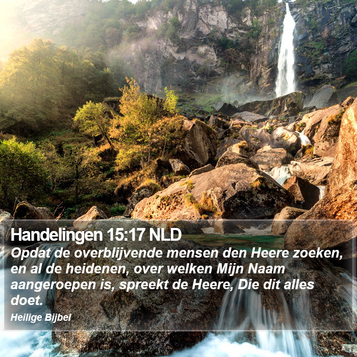 Handelingen 15:17 NLD Bible Study