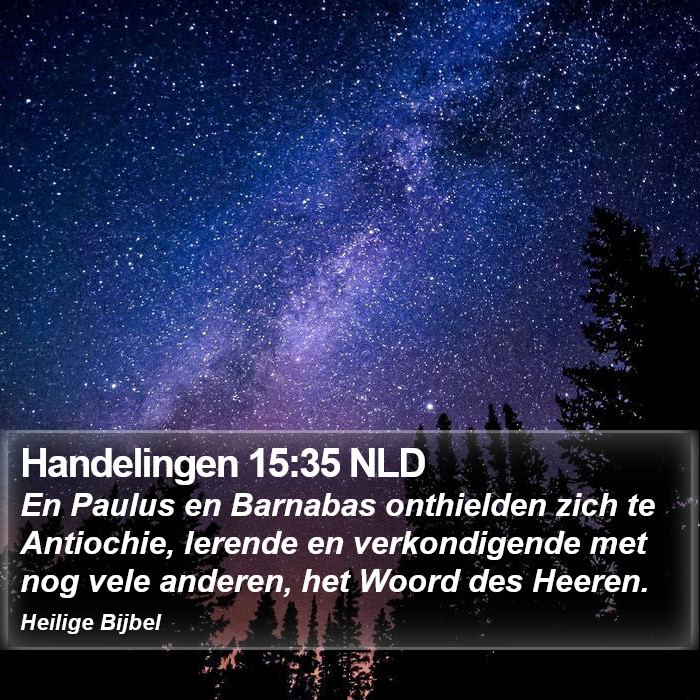 Handelingen 15:35 NLD Bible Study