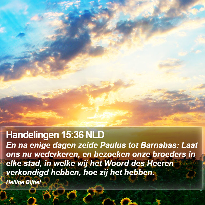 Handelingen 15:36 NLD Bible Study