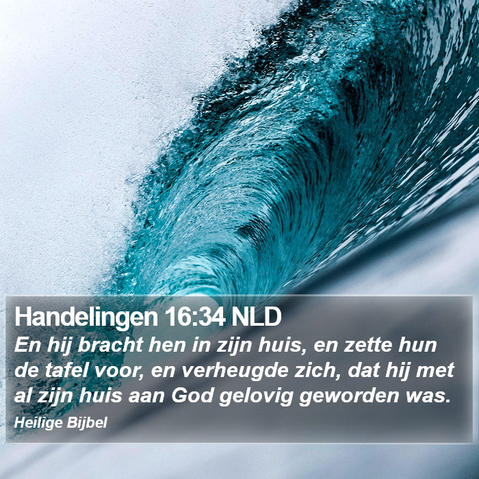 Handelingen 16:34 NLD Bible Study