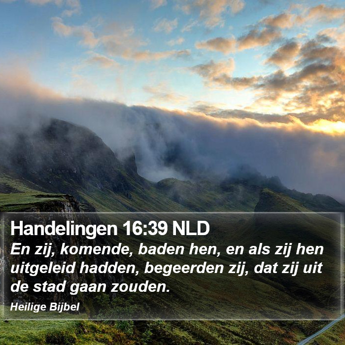 Handelingen 16:39 NLD Bible Study