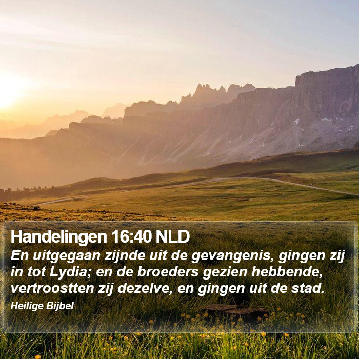Handelingen 16:40 NLD Bible Study