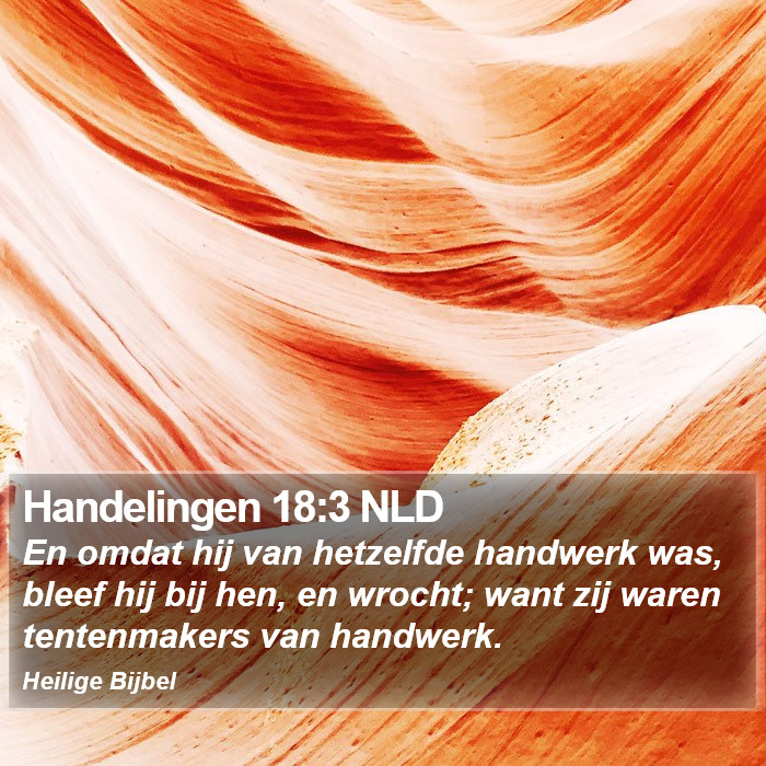 Handelingen 18:3 NLD Bible Study