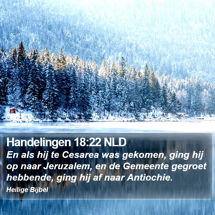 Handelingen 18:22 NLD Bible Study