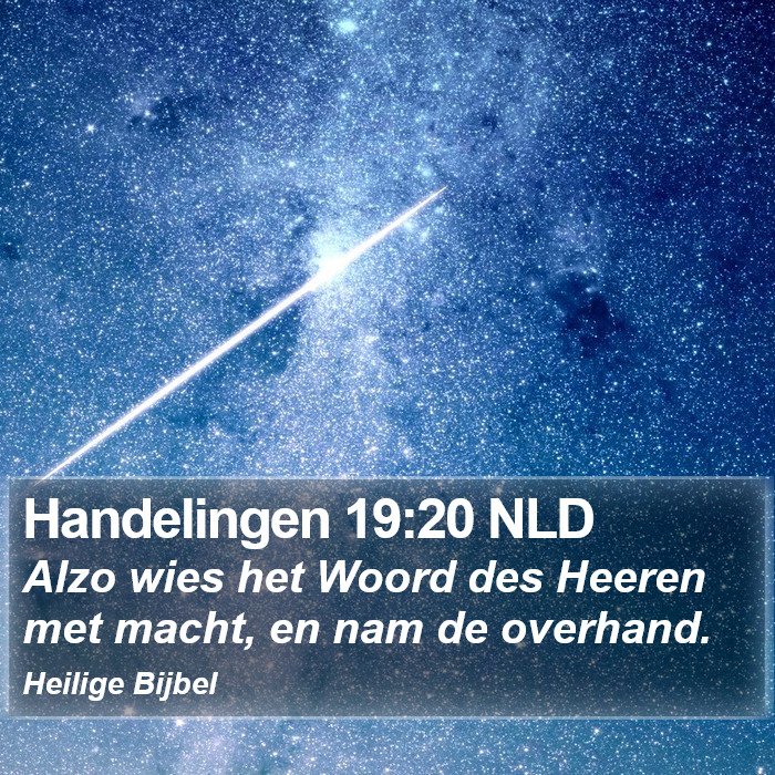 Handelingen 19:20 NLD Bible Study