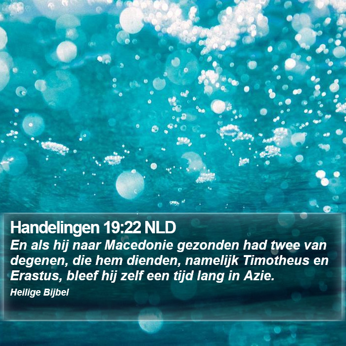 Handelingen 19:22 NLD Bible Study