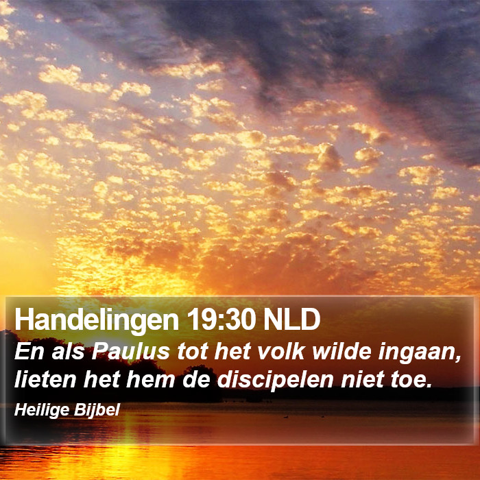 Handelingen 19:30 NLD Bible Study