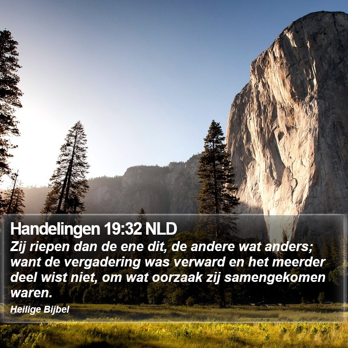 Handelingen 19:32 NLD Bible Study