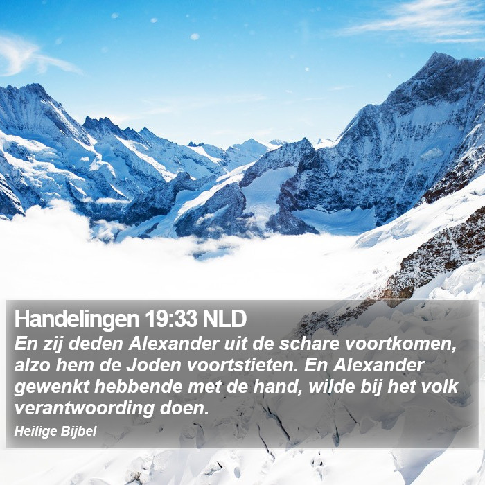 Handelingen 19:33 NLD Bible Study