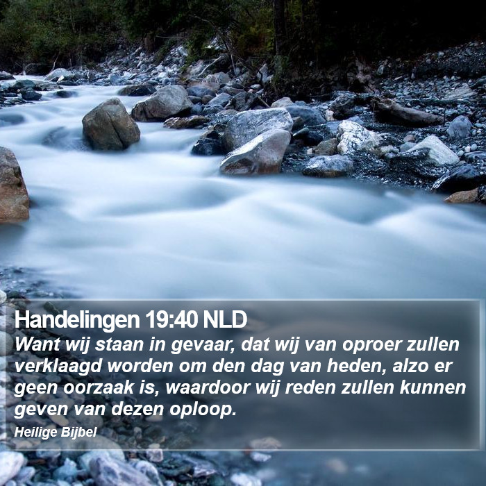 Handelingen 19:40 NLD Bible Study
