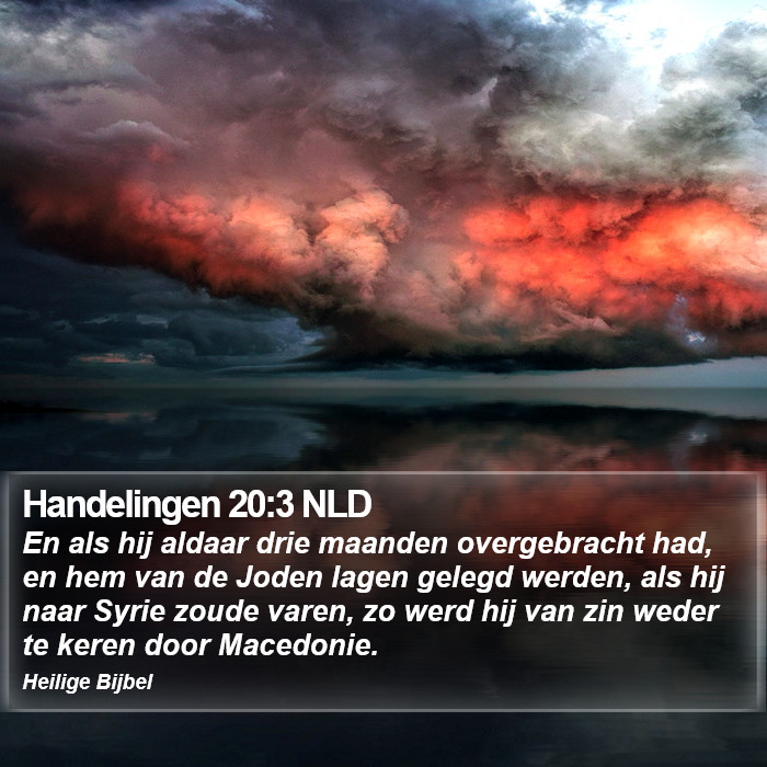 Handelingen 20:3 NLD Bible Study