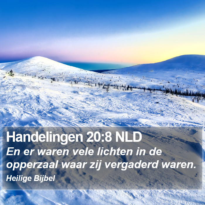 Handelingen 20:8 NLD Bible Study
