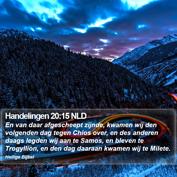 Handelingen 20:15 NLD Bible Study
