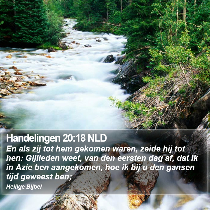 Handelingen 20:18 NLD Bible Study