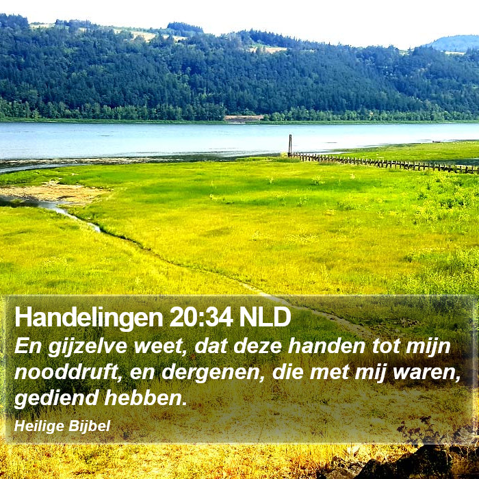 Handelingen 20:34 NLD Bible Study