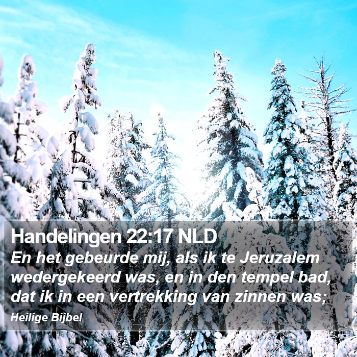 Handelingen 22:17 NLD Bible Study