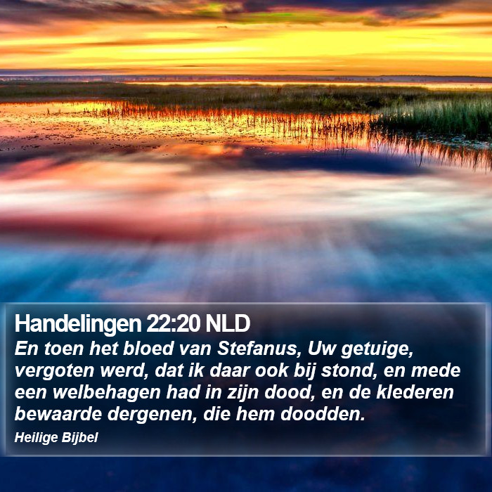 Handelingen 22:20 NLD Bible Study