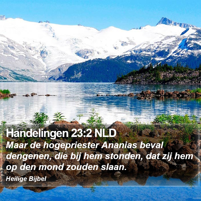 Handelingen 23:2 NLD Bible Study