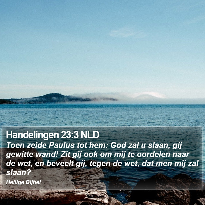 Handelingen 23:3 NLD Bible Study
