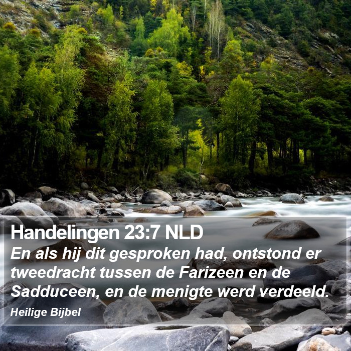 Handelingen 23:7 NLD Bible Study