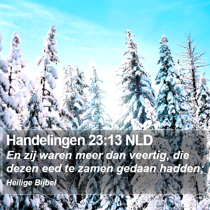 Handelingen 23:13 NLD Bible Study