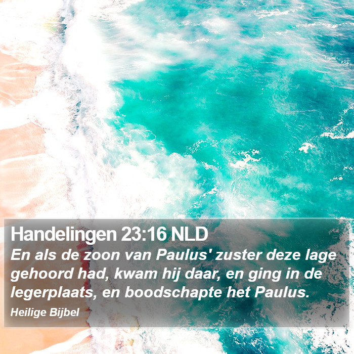 Handelingen 23:16 NLD Bible Study