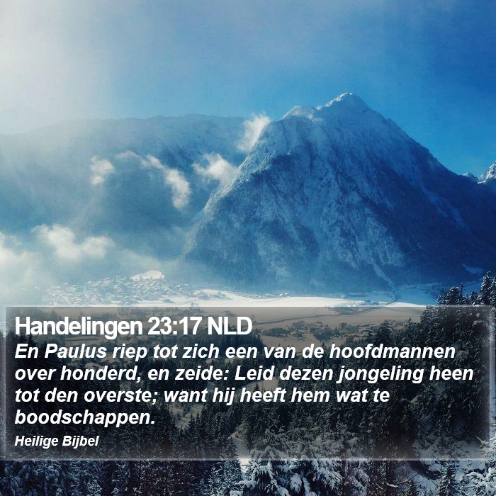Handelingen 23:17 NLD Bible Study