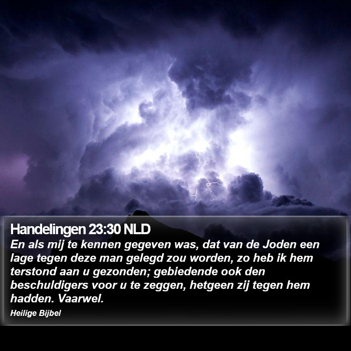 Handelingen 23:30 NLD Bible Study
