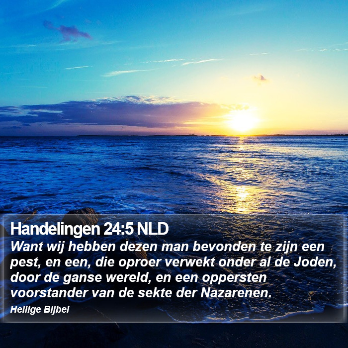 Handelingen 24:5 NLD Bible Study