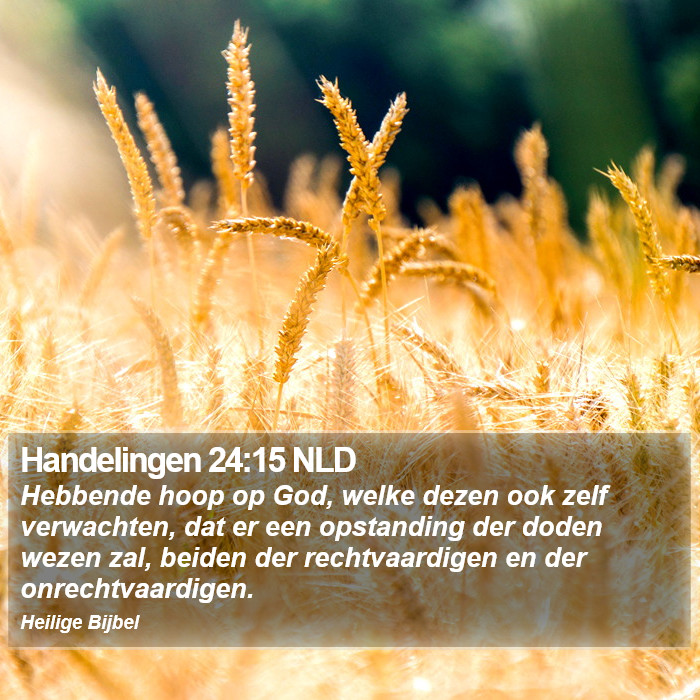 Handelingen 24:15 NLD Bible Study