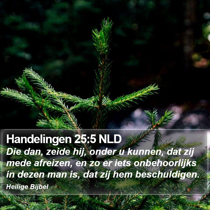 Handelingen 25:5 NLD Bible Study