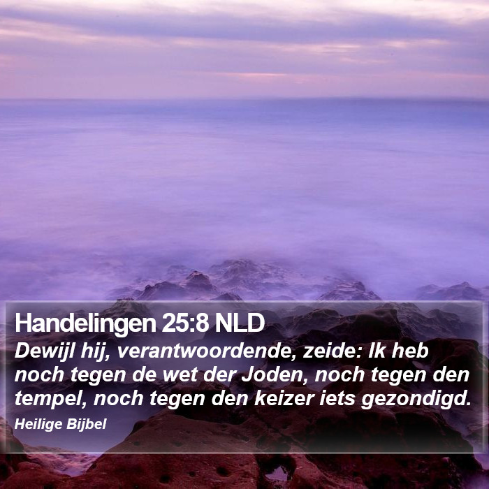 Handelingen 25:8 NLD Bible Study