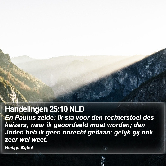 Handelingen 25:10 NLD Bible Study